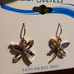 Brand new never worn dragon fly earings